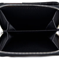 kleine Luxus-Geldbörse aus Lackleder in Krokoprägung