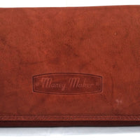 klassische Damengeldbörse aus weichem Rindsleder mit RFID-Blocker