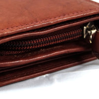 klassische Damengeldbörse aus weichem Rindsleder mit RFID-Blocker