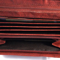 klassische Damengeldbörse aus weichem Rindsleder mit RFID-Blocker