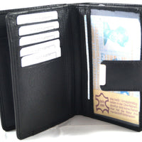 kompakte Damengeldbörse aus weichem Rindsleder, RFID-safe