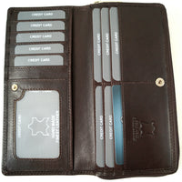 hochwertige Maxibörse aus Echt Leder mit extra vielen Kartenfächern und Volllederausstattung