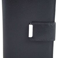 kompakte Damengeldbörse aus weichem Rindsleder, RFID-safe