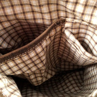 hochwertiger Unisex Messenger-Bag aus Büffelleder mit Überwurf