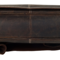 Vintage Aktentasche aus Pull-Up Büffelleder mit Luxusausstattung