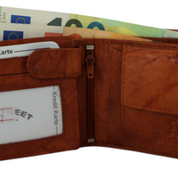 klassische Bifold-Geldbörse aus weichem Echt Leder