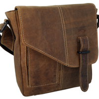 hochwertiger Unisex Messenger-Bag aus Büffelleder