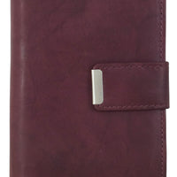 kompakte Damengeldbörse aus weichem Rindsleder, RFID-safe