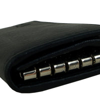 Schlüsseletui mit Schlüsselleiste und Fächern aus poliertem Echt Leder