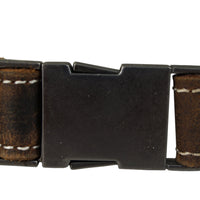 hochwertige Vintage Bauchtasche aus Pull-Up Büffelleder