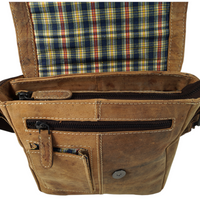 hochwertiger Unisex Messenger-Bag aus Büffelleder