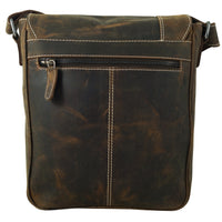 Großer Messenger-Bag aus Büffelleder mit Vollausstattung