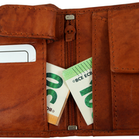 klassische Bifold-Geldbörse aus weichem Echt Leder