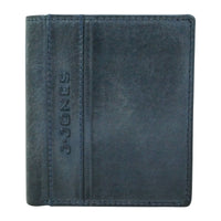 flache Faltbörse aus glattem Echt Leder mit RFID-Blocker