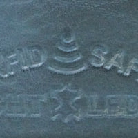 flache Faltbörse aus glattem Echt Leder mit RFID-Blocker