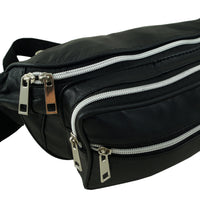 Sehr weiche Bauchtasche aus Nappaleder, leicht