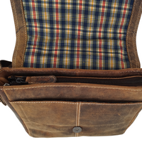 hochwertiger Unisex Messenger-Bag aus Büffelleder