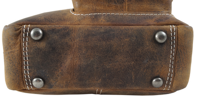 hochwertiger Unisex Messenger-Bag aus geöltem Büffelleder