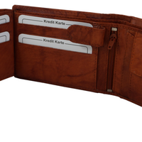 klassische Bifold-Geldbörse aus weichem Echt Leder
