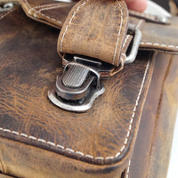 hochwertiger Unisex Messenger-Bag aus geöltem Büffelleder