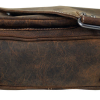 Großer Messenger-Bag aus Büffelleder mit Vollausstattung