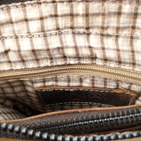 hochwertiger Unisex Messenger-Bag aus Büffelleder mit Überwurf