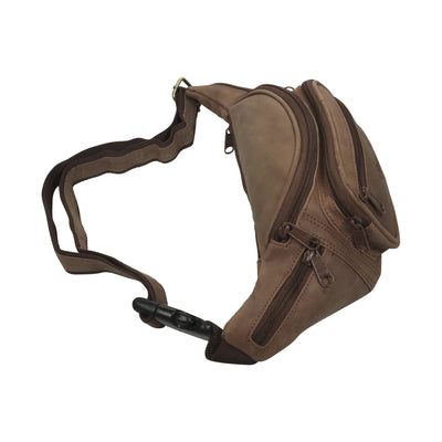 hochwertige Bauchtasche aus weichem Hunterleder