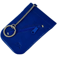 Schlüsselglocke mit Außenfach aus poliertem Echt Leder