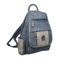 Sportlicher Cityrucksack aus belastbarem Kunstleder, wasserabweisend