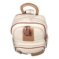 Sportlicher Damenrucksack in neutraler Farbkombi, viele Fächer