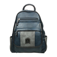 Sportlicher Cityrucksack aus belastbarem Kunstleder, wasserabweisend