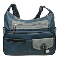 Sportliche Umhängetasche mit vielen Außenfächern