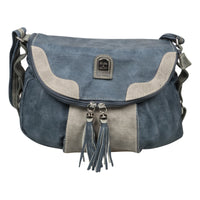 schöne Umhängetasche aus Kunstleder mit geschicktem Aufbau