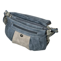 schöne Umhängetasche aus Kunstleder mit geschicktem Aufbau