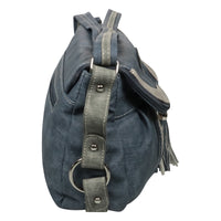 schöne Umhängetasche aus Kunstleder mit geschicktem Aufbau