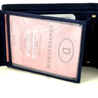 klassische Bifold-Geldbörse aus weichem Echt Leder