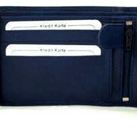 klassische Bifold-Geldbörse aus weichem Echt Leder