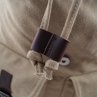 Canvas Rucksack im Retrolook