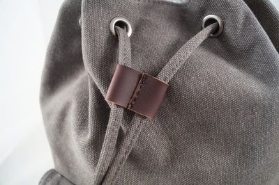 Canvas Rucksack im Retrolook