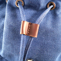 Canvas Rucksack im Retrolook