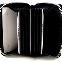 praktisches Kartenetui mit umlaufendem Reißverschluss, Echt Leder