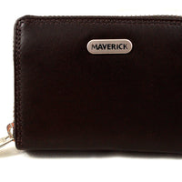 praktisches Kartenetui mit umlaufendem Reißverschluss, Echt Leder