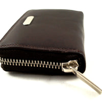praktisches Kartenetui mit umlaufendem Reißverschluss, Echt Leder