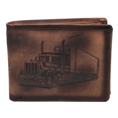 Vintage Geldbörse mit Truck Design, RFID-Safe