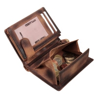 Vintage - Geldbörse mit Totenkopf Prägung und RFID