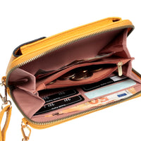 Handytasche mit Portemonnaie zum Umhängen, 7 Farben