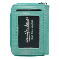 Exklusive kleine Geldbörse in Kroko-Optik, Echt Leder