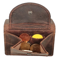 Vollleder-Minibörse mit RFID-Blocker