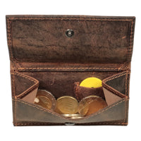 Vollleder-Minibörse mit RFID-Blocker