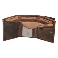 Vollleder-Minibörse mit RFID-Blocker